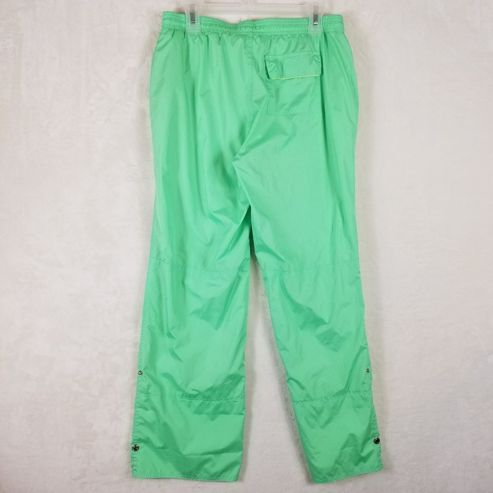 Oleg Cassini Sport Womens Mint Green Windbreaker Anorak & Pants Tracksuit Set M - Picture 9 of 12
